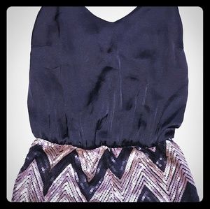 Black and Gold romper